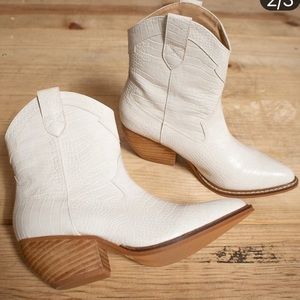 White Western Boots